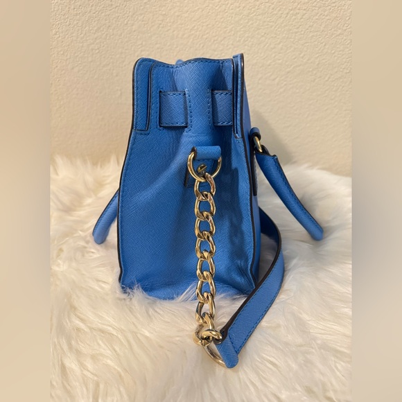Michael Kors Heritage Blue Hamilton Satchel - Picture 6 of 16